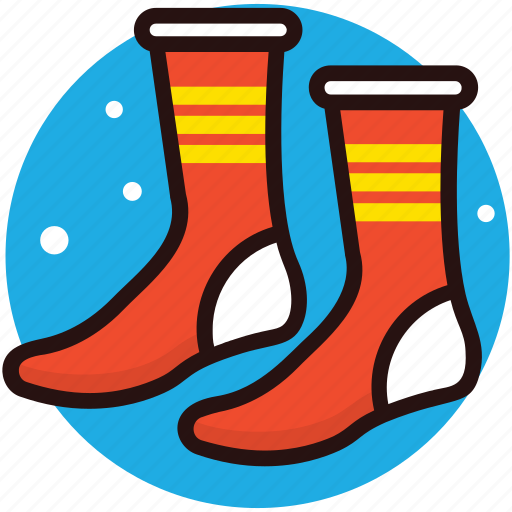 Colorful socks, feet protection, footwear, socks, under shoes socks icon - Download on Iconfinder