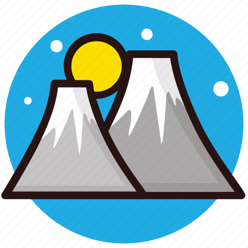 Hill station, hills, hilly area, mountains snowy mountains icon - Download on Iconfinder