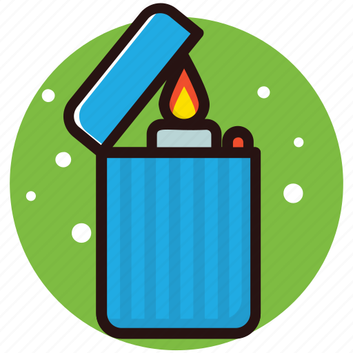 Cigarette burning, creating flame, fire starter, ignite a flame, lighter icon - Download on Iconfinder