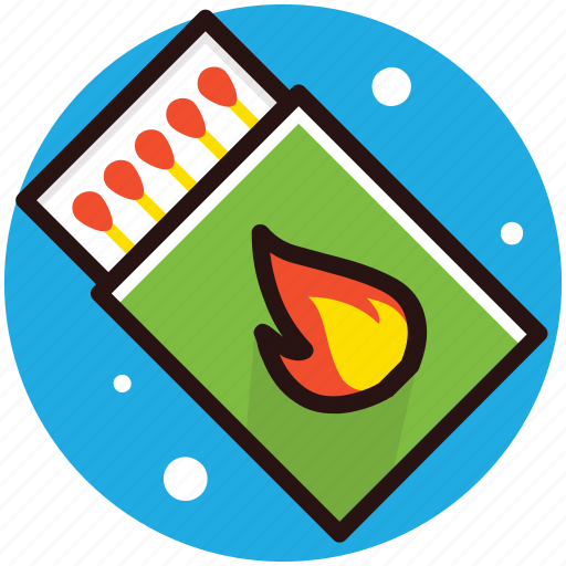 Ablaze, flaming fire, ignition, matchbox, matchsticks icon - Download on Iconfinder