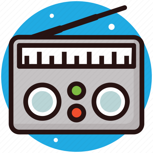 Broadcasting, entertainment, radio, radio waves, sound icon - Download on Iconfinder