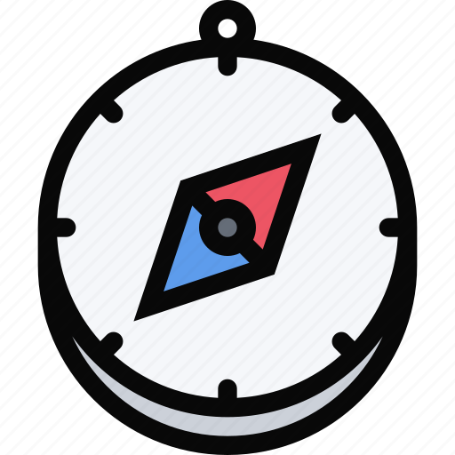 Beach, camping, compass, holidays, tour, vacation, travel icon - Download on Iconfinder
