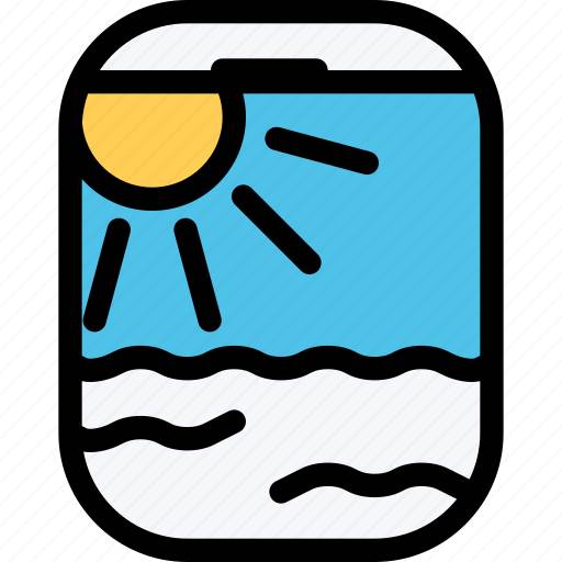 Airplane, beach, camping, holidays, porthole, tour, travel icon - Download on Iconfinder
