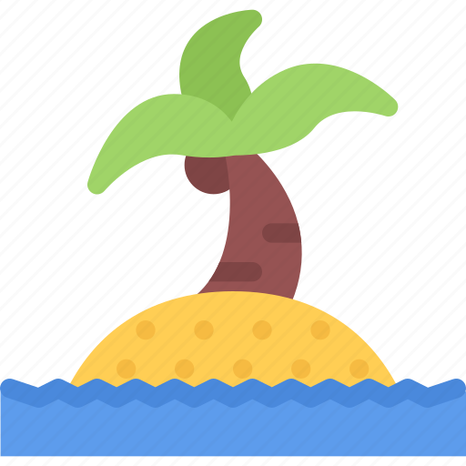 Beach, camping, island, resort, travel, vacation icon - Download on Iconfinder