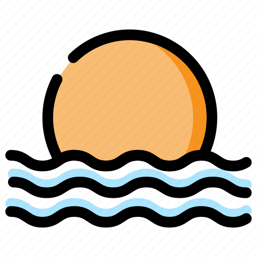 Beach, holiday, sunset icon - Download on Iconfinder
