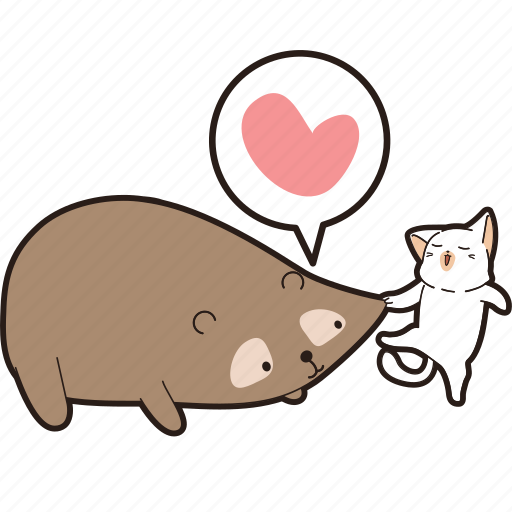 Bear, cat, sticker, smiley, happy, emoticons, emotion icon - Download on Iconfinder