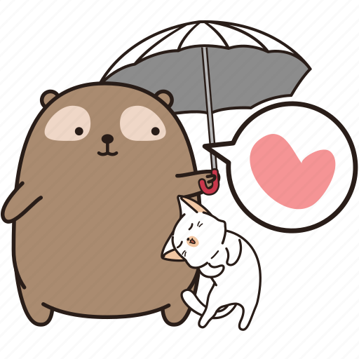 Bear, cat, sticker, animal, cute icon - Download on Iconfinder