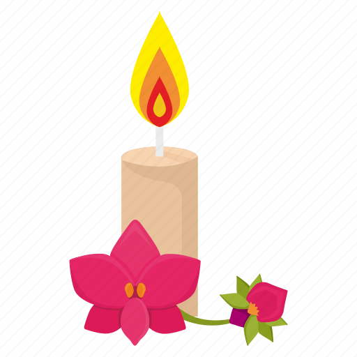 Fire, flower, orchid, rest, spa icon - Download on Iconfinder