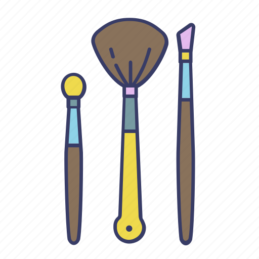 Brushes, cosmetic, eye, make up, tool icon - Download on Iconfinder