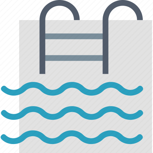 Swimming, fitness, ladder, pool, relax, spa, waves icon - Download on Iconfinder