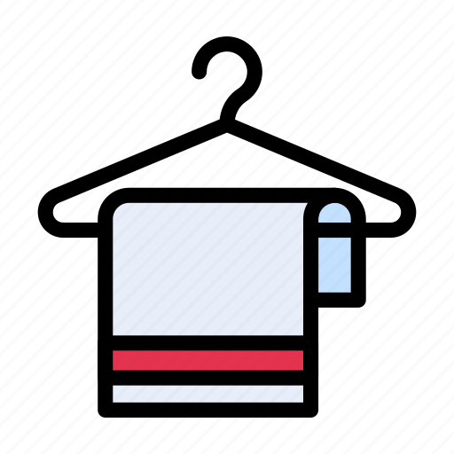 Bath, cleaning, hanger, salon, tower icon - Download on Iconfinder