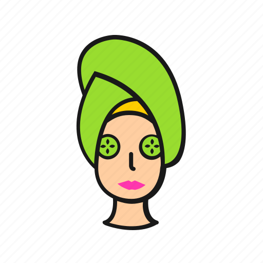 Beauty, cucumber, health, mask, women icon - Download on Iconfinder
