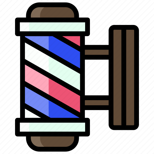 Beauty, barber pole, barber, haircut, lighting, pole, salon icon - Download on Iconfinder
