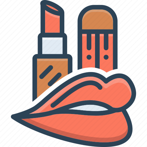 Colorful, gloss, lip, lip gloss, lipstick, makeup, stunning icon - Download on Iconfinder
