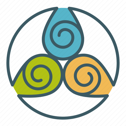 Circle, drop, sign, spa, spiral, trinity, triskelion icon - Download on Iconfinder