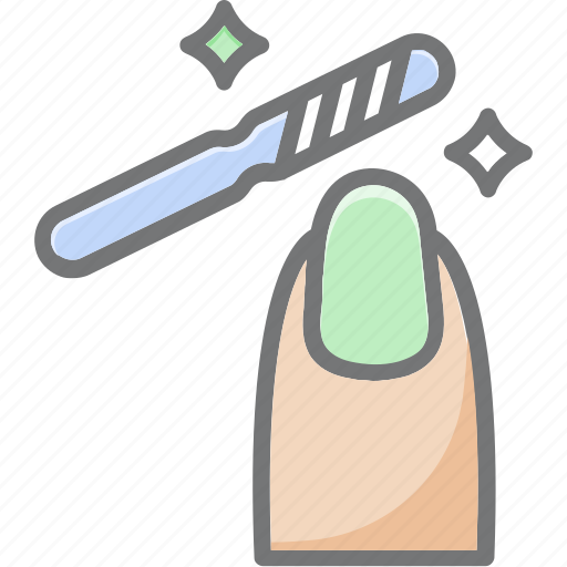 Nail file, nail paint, manicure, hand care icon - Download on Iconfinder