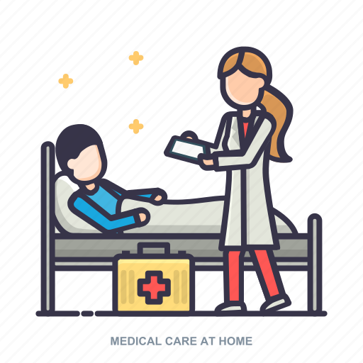 Care, doctor, home, medical, patient, service, wellness icon - Download on Iconfinder