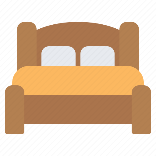 Double bed, bed, bedroom, sleeping, hotel, room, furniture icon - Download on Iconfinder