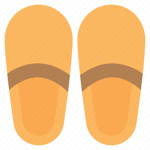 Slippers, shoes, sandals, flip flops, footwear, hotel, bedroom icon - Download on Iconfinder