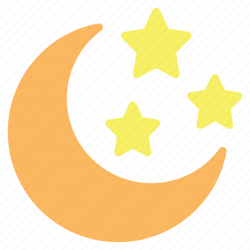 Moon, half moon, star, stars, night, weather, astronomy icon - Download on Iconfinder