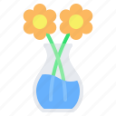vase, pot, glass, flower, blossom, plant, nature