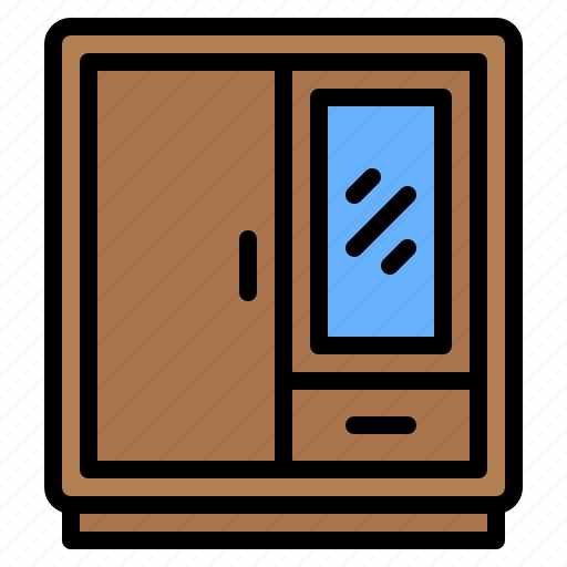 Wardrobe, closet, locker, cabinet, storage, clothes, furniture icon - Download on Iconfinder