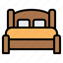 double bed, bed, bedroom, sleeping, hotel, room, furniture
