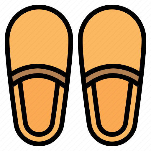 Slippers, shoes, sandals, flip flops, footwear, hotel, bedroom icon - Download on Iconfinder