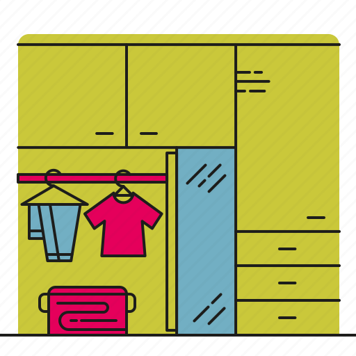Bedroom, clothes, storage, wardrobe icon - Download on Iconfinder