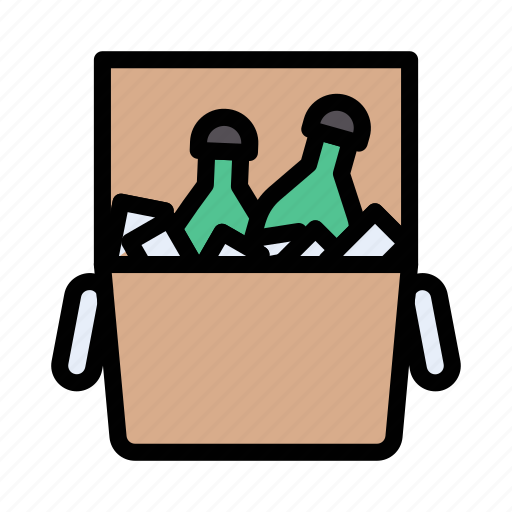 Wine, ice, cold, bottle, bucket icon - Download on Iconfinder