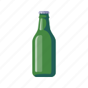 beer, bottle, green bottle