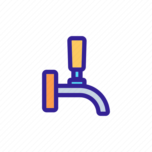 Brewery, contour, drain, drip, faucet, tap, water icon - Download on Iconfinder