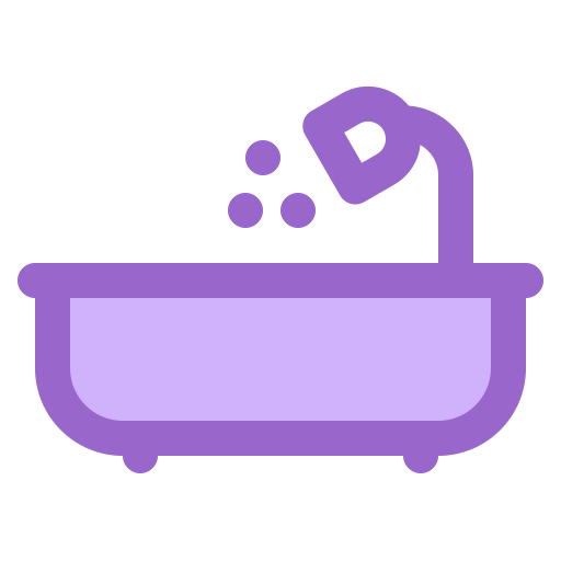 Bathtub, bathroom, faucet, shower, tub, spa, care icon - Free download