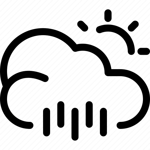 Cloud, cloudy, day, rain, rainy, sun, weather icon - Download on Iconfinder