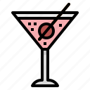 alcohol, cherry, cocktail, drink, martini