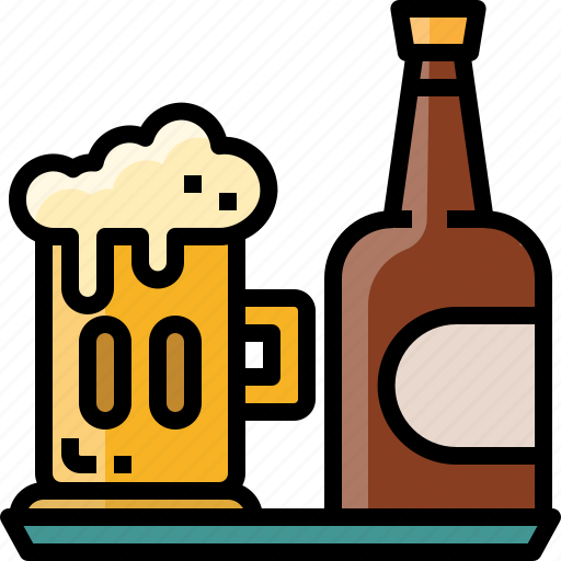 Alcohol, beer, bottle, drink, glass, party icon - Download on Iconfinder