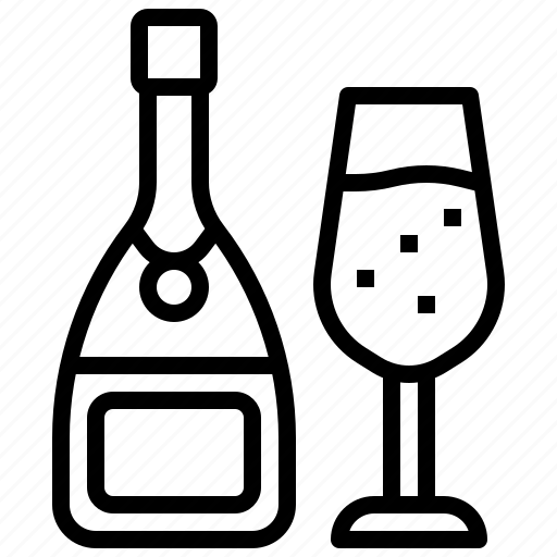 Alcoholic, and, celebration, champagne, drinks, food, restaurant icon - Download on Iconfinder