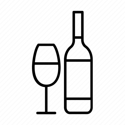 Alcohol, beverage, bottle, drink, drinks, glass, wine icon - Download on Iconfinder