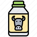 bottle, dairy, milk, pasteurized, product