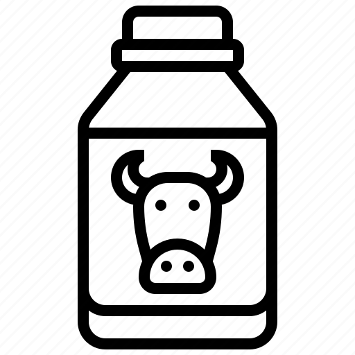 Bottle, dairy, milk, pasteurized, product icon - Download on Iconfinder