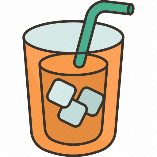 Iced, tea, glass, fresh, summer icon - Download on Iconfinder
