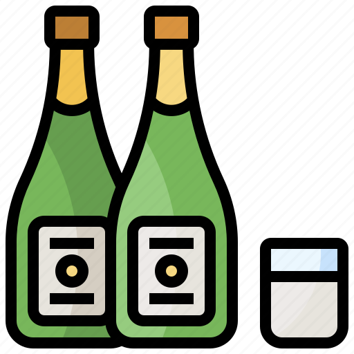 And, beverage, bottle, food, japanese, restaurant, sake icon - Download on Iconfinder