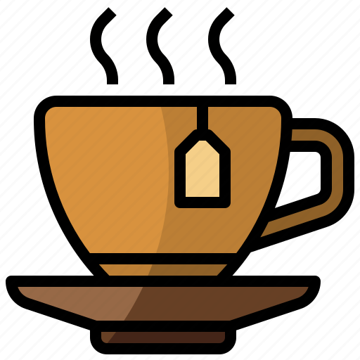 Beverage, food, hot, outline, outlined, restaurant, tea icon - Download on Iconfinder