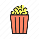 snack, popcorn, movie, food, cinema, menu, dessert, sweet, box