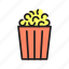 snack, popcorn, movie, food, cinema, menu, dessert, sweet, box 