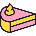 snack, slice, cake, birthday, anniversary, food, celebration, party, dessert