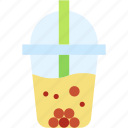 bubble, tea, ice, drink, beverage, food, and, restaurant, boba