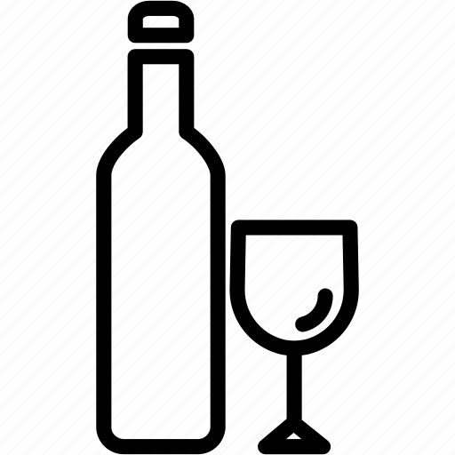 Beverage, alcohol, bottle, drink, glass, wine icon - Download on Iconfinder