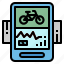 bicycle, bike, meter, pulsometer, speed 