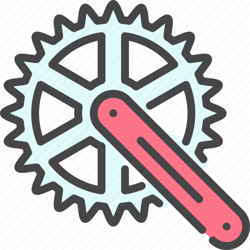 Crank, gear, part, bike, bicycle icon - Download on Iconfinder